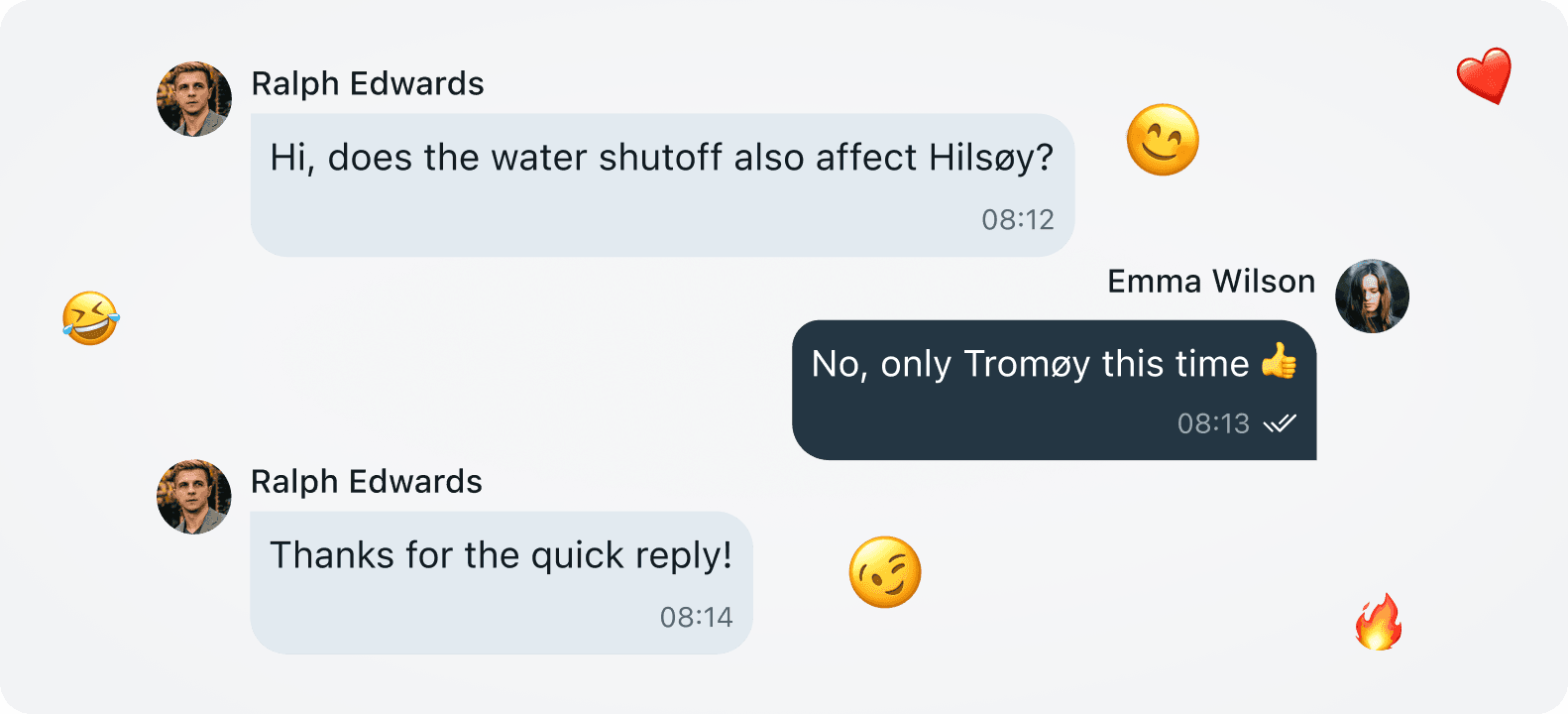 Kommunen velger selv om chatten er åpen eller lukket.